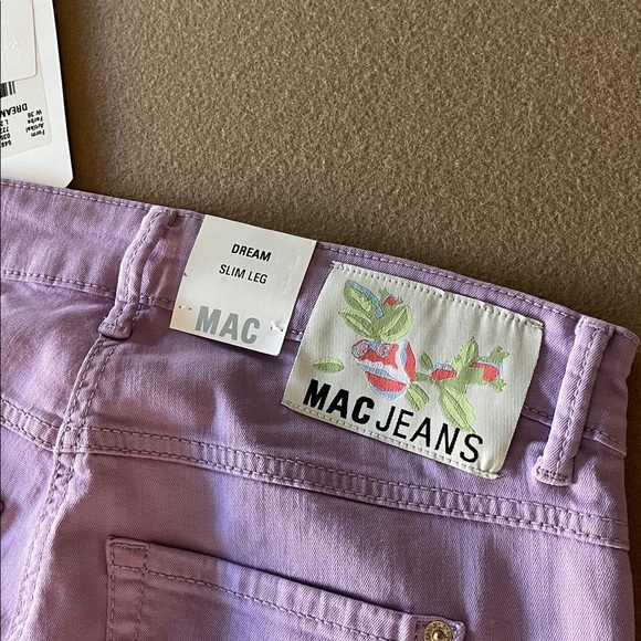 MAC Jeans Dream Summer Wonderlight Slim Leg Jeans- NWT - Lilac- 8US / 38German - Picture 4 of 16